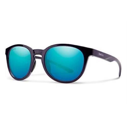 Smith Eastbank Sunglasses in Crystal Midnight / Chromapop Opal Green Blue Mirror