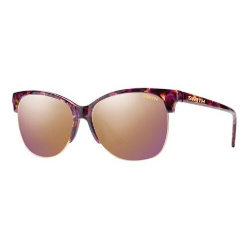 Smith Rebel WJ9/FN 58mm Womens Designer Sunglasses in Purple Red Marble Tortoise