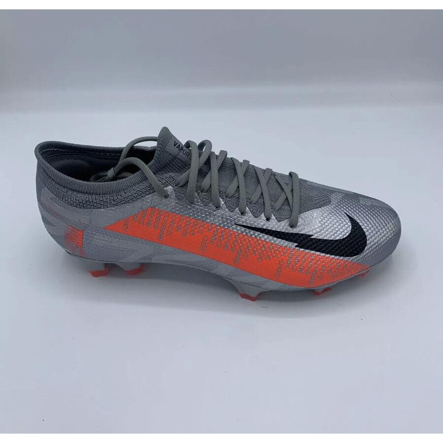 Nike Mercurial Vapor 13 Pro FG Soccer Cleats AT7901 906 Gray Red Mens Size 6