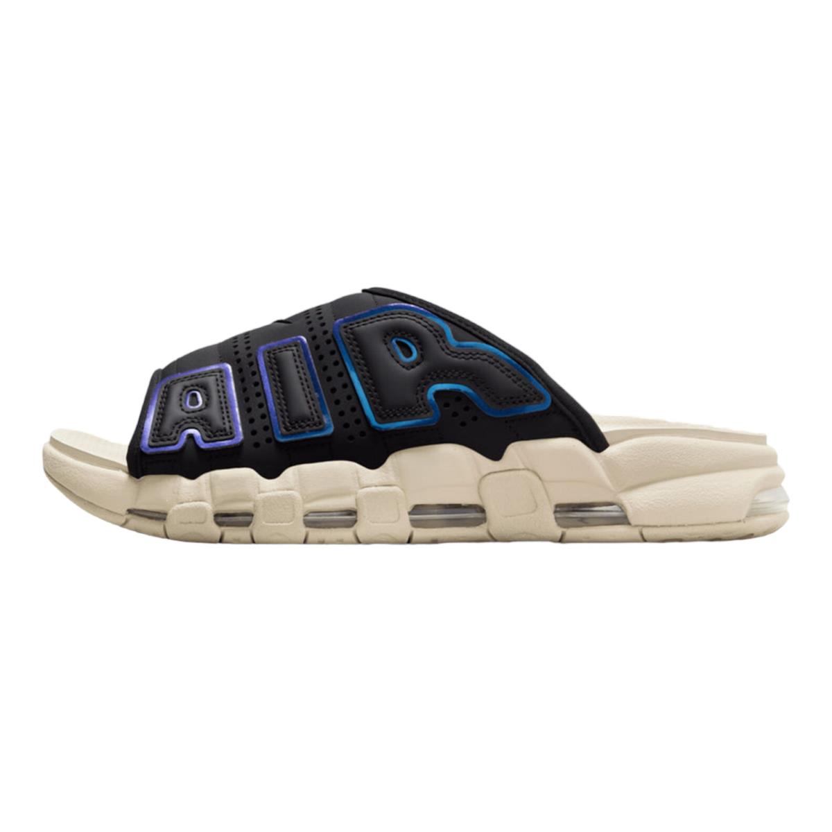 Nike Air More Uptempo Slide Sandals FB7799-001 Black Sanddrift Men`s Size 10