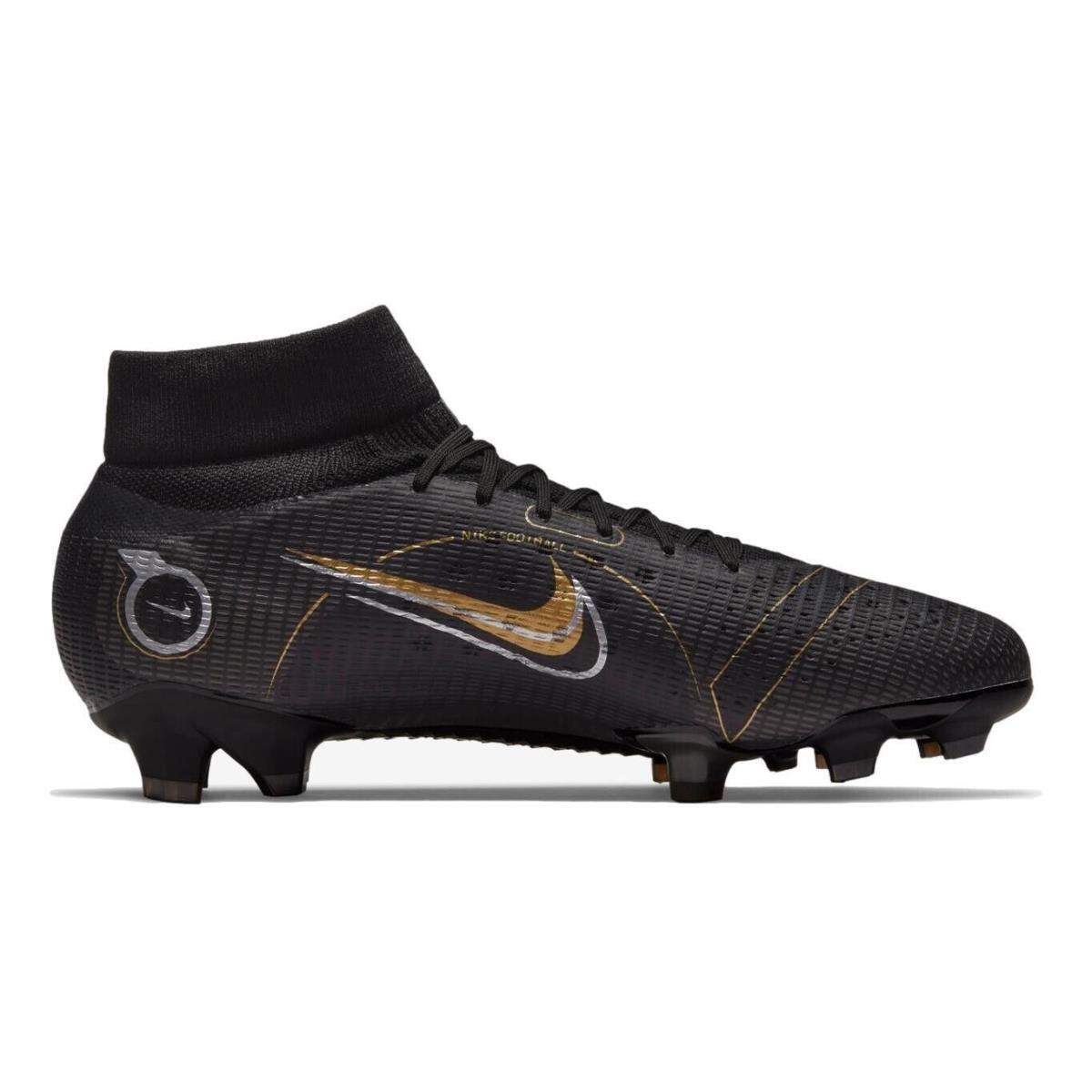 Size 7.5 - Nike Superfly 8 Pro FG Soccer Cleats `black Metallic Gold` DJ2848-007