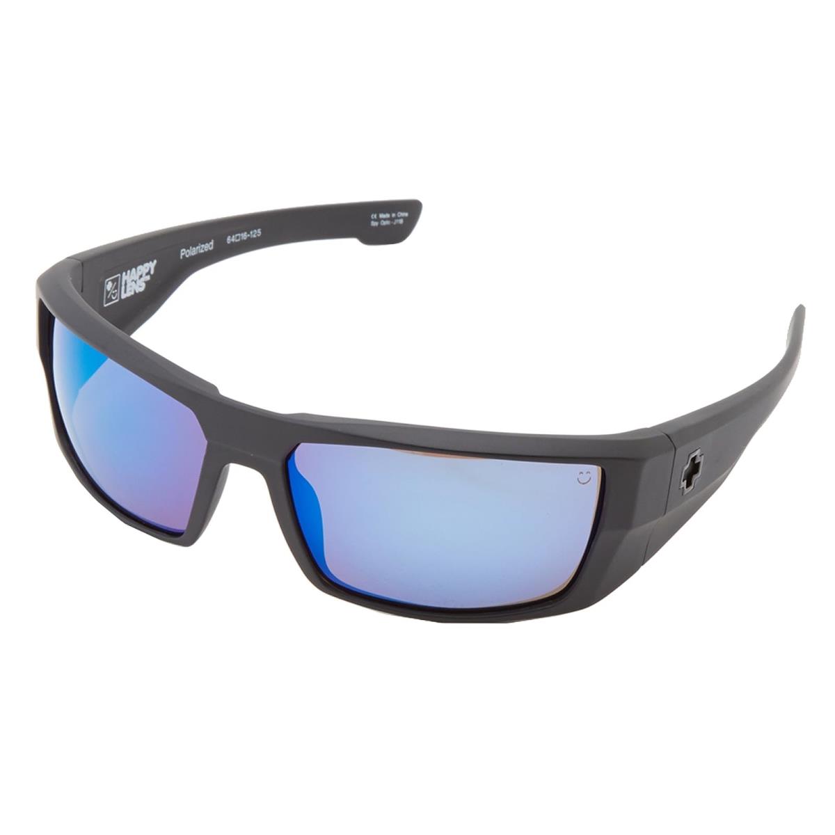 Unisex Sunglasses Spy Optic Dirk Matte Black/Happy Bronze Polar w/ Blue Spectra