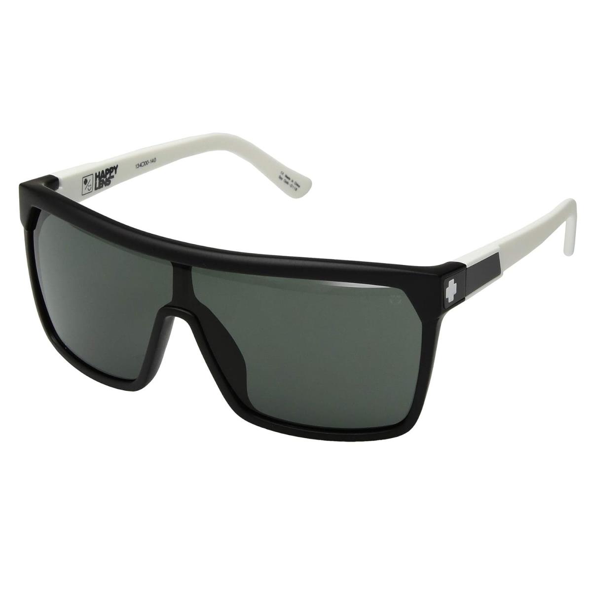Unisex Sunglasses Spy Optic Flynn Matte Ebony/Ivory/HD Plus Gray Green
