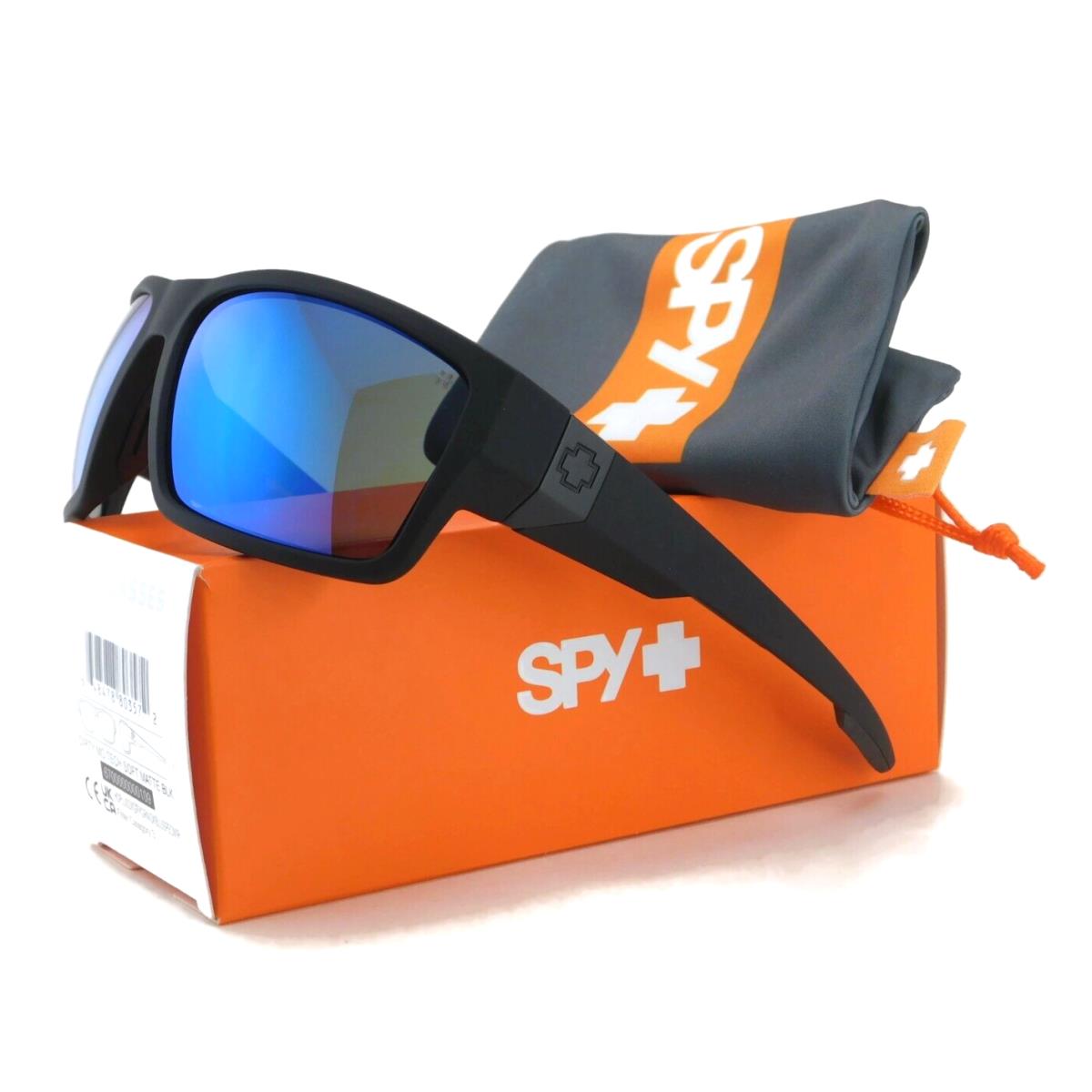 Spy Dirty MO Tech Sunglasses Soft Matte Black / Hd+ Gray Green Blue Mirror