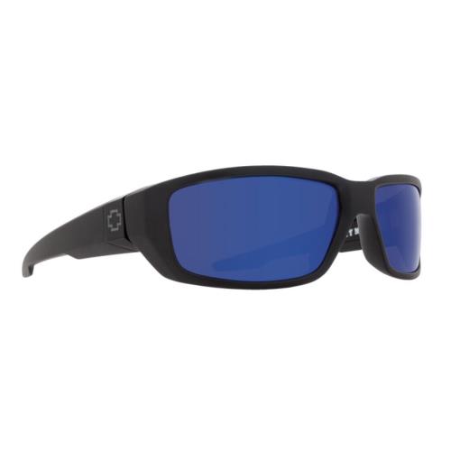 Spy Dirty Mo Sunglasses - Soft Matte Black / Hd+ Dark Polar Blue Spectra Mir