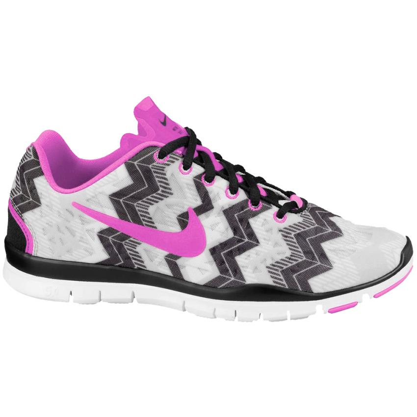 Nike Free TR Fit 3 Prt Black Pink Foil Gray White Size 9 Womens 555159 015