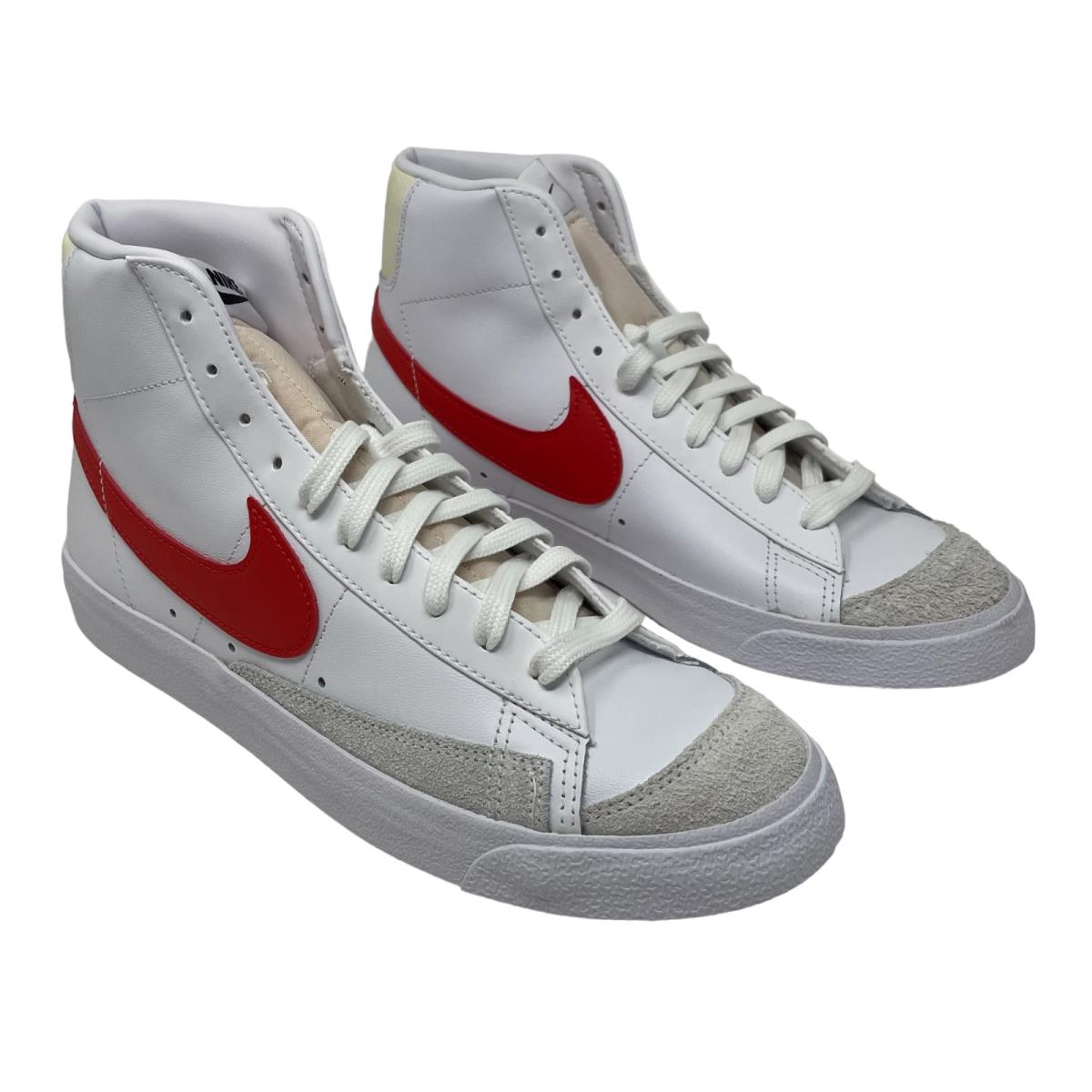Nike Blazer Mid `77 Vntg White/red Sneakers Size 10.5 M 12 F - White