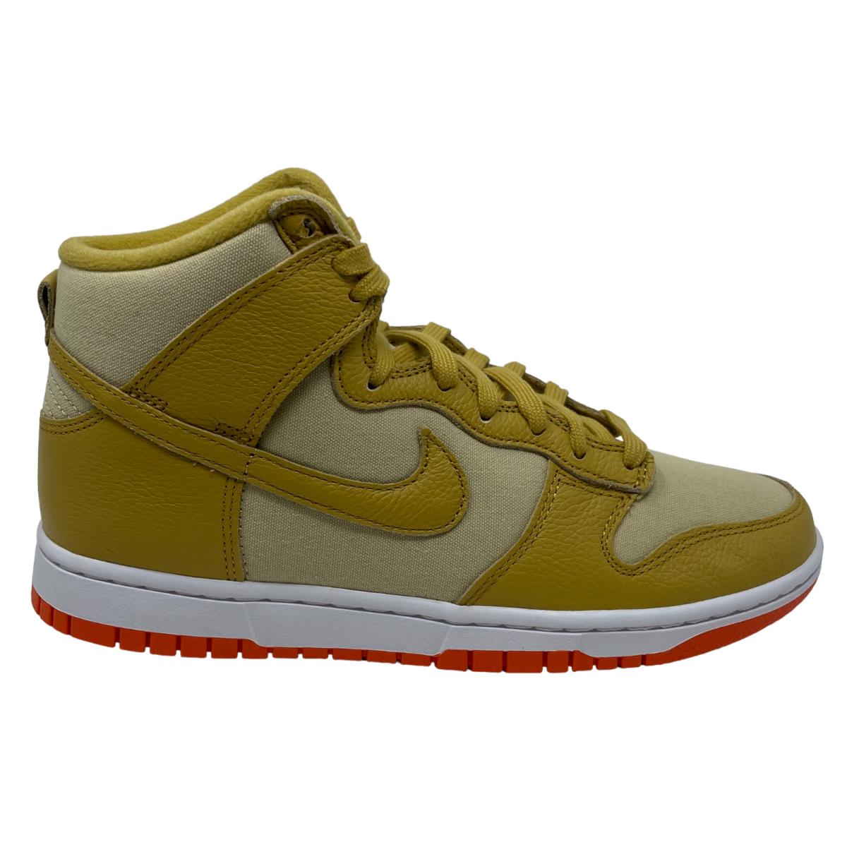 Nike Dunk HI Retro Prm Wheat/gold/orange Men`s Sneakers Size 7.5 - Yellow