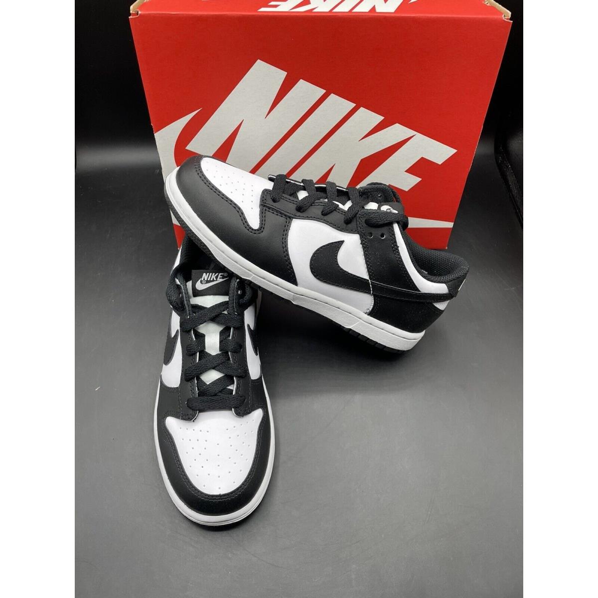 Kids Preschool PS Nike Dunk Low Panda Size 2.5Y White Black CW1588-100 - Black White