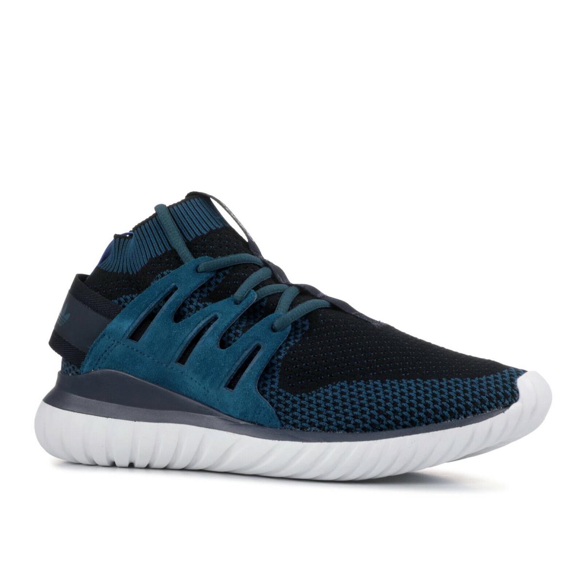 Men`s Adidas Tubular Nova PK `mineral Green` Fashion Sneakers S74916 - Blue