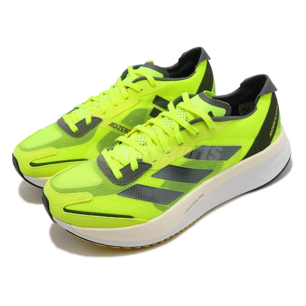 Adidas Mens Adizero Boston 11 `solar Yellow Night Metallic` Sneakers gx6650