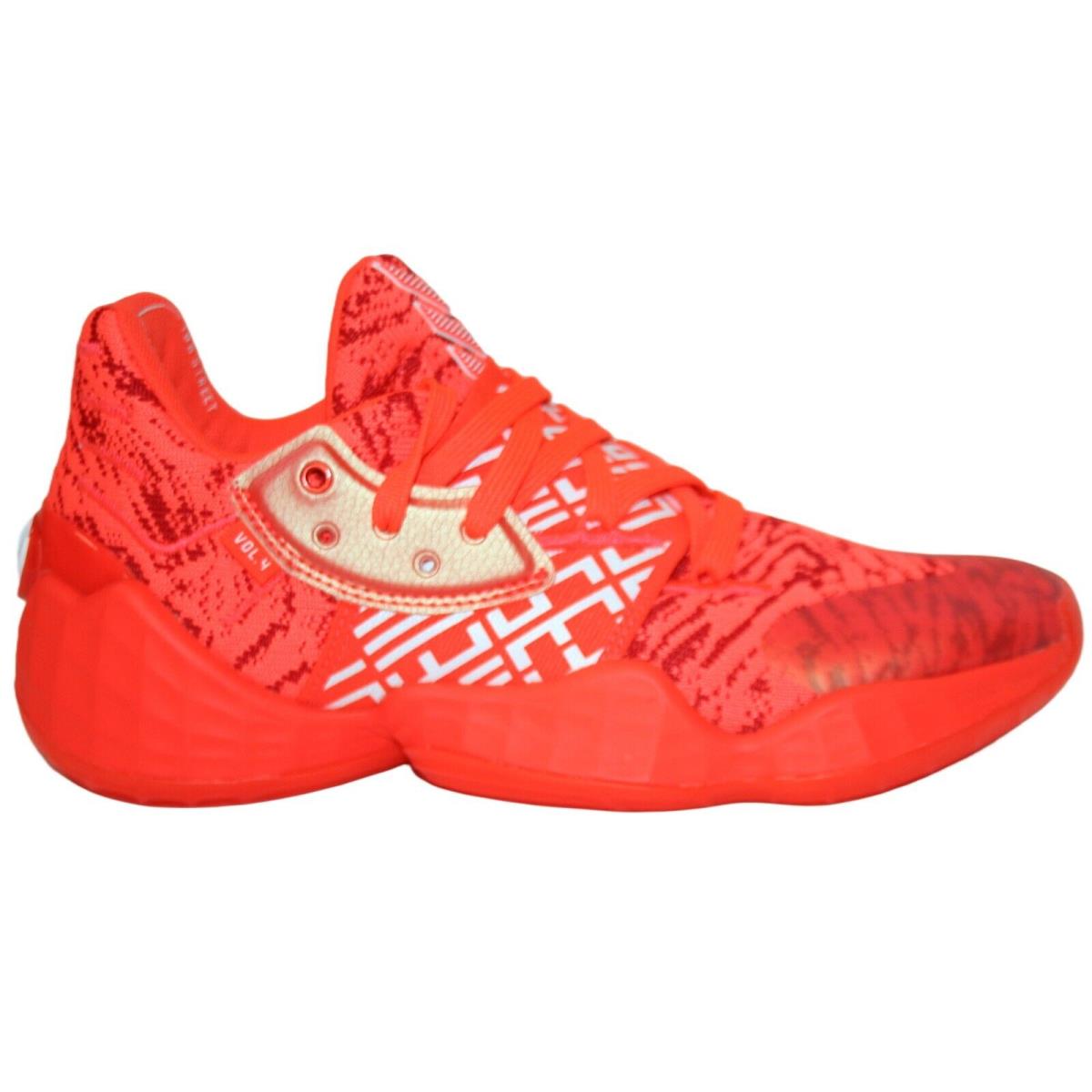 Adidas Harden Vol. 4 Men`s Sneaker Scarlet/Cloud White/Solar Red