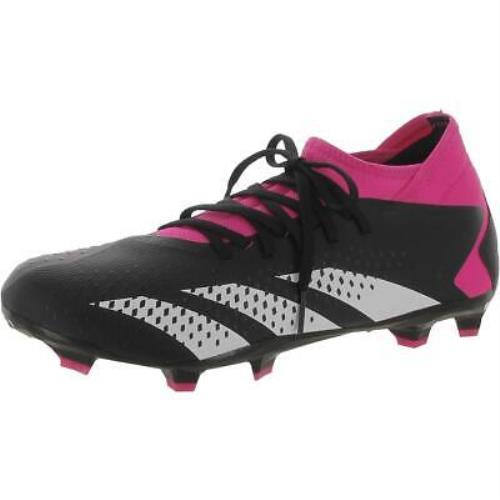 Adidas Mens Predator Accuracy.3 FG Textured Soccer Shoes Sneakers Bhfo 3236 - CBlack/Ftwwht/Teshpk