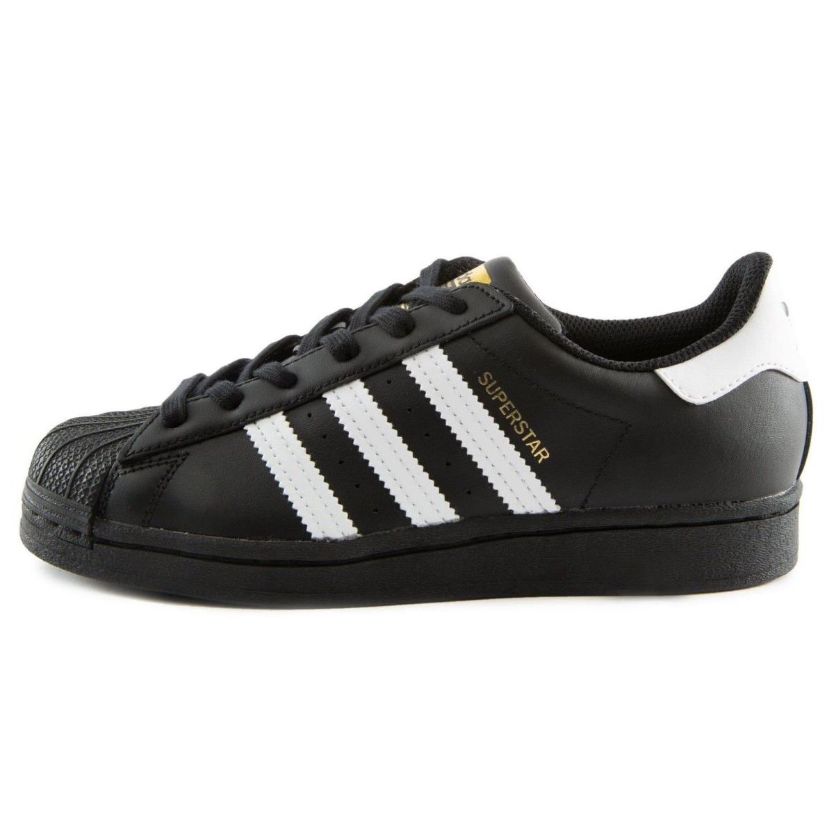 Adidas Originals Superstar J Grade School Black / White GS EF5398