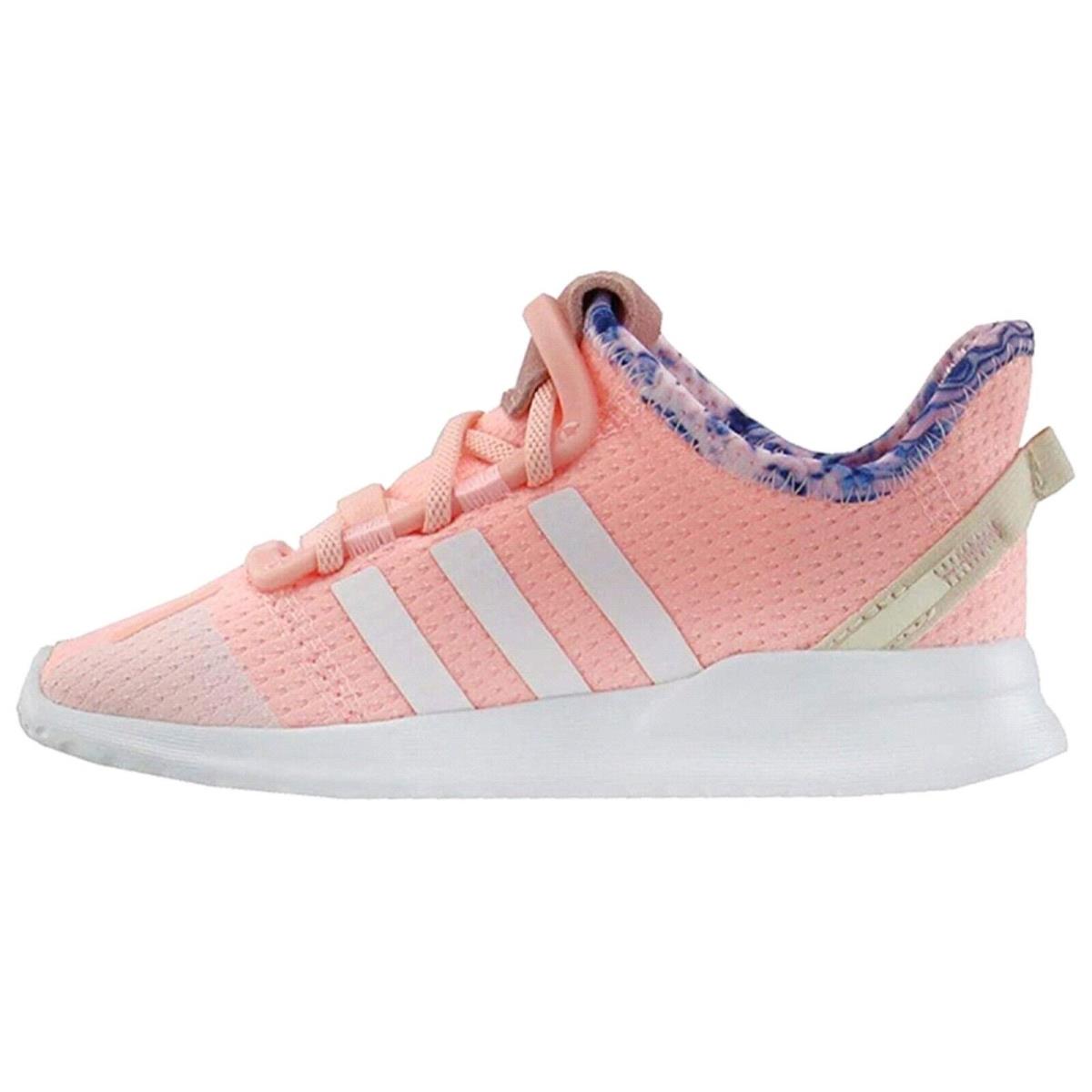 Adidas U_path Run I Toddler Girl`s Sneaker - CLEORA/FTWWHT/TRUPNK