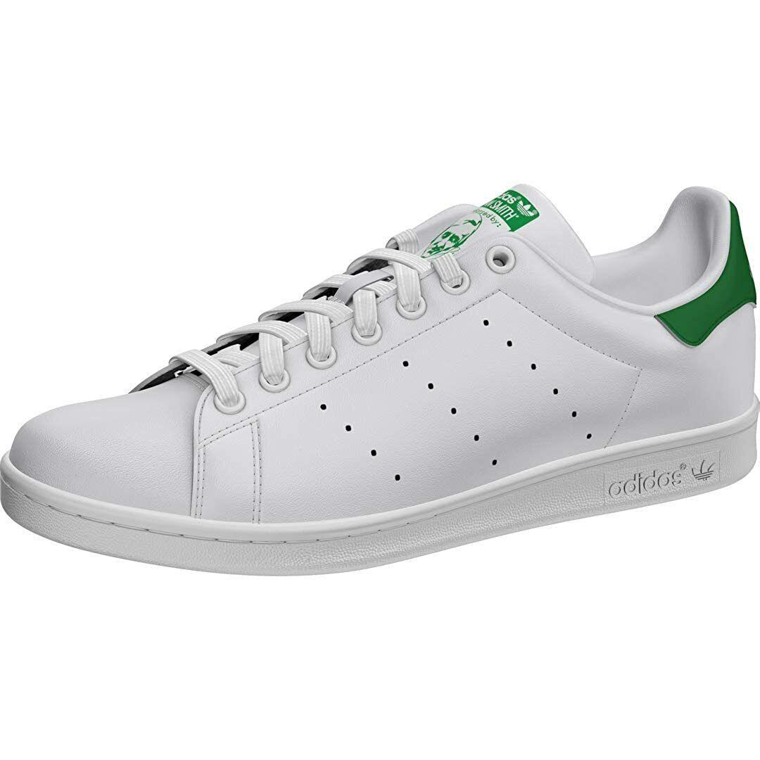 Adidas Originals Men`s Stan Smith Sneakers - White/White/Dark Blue