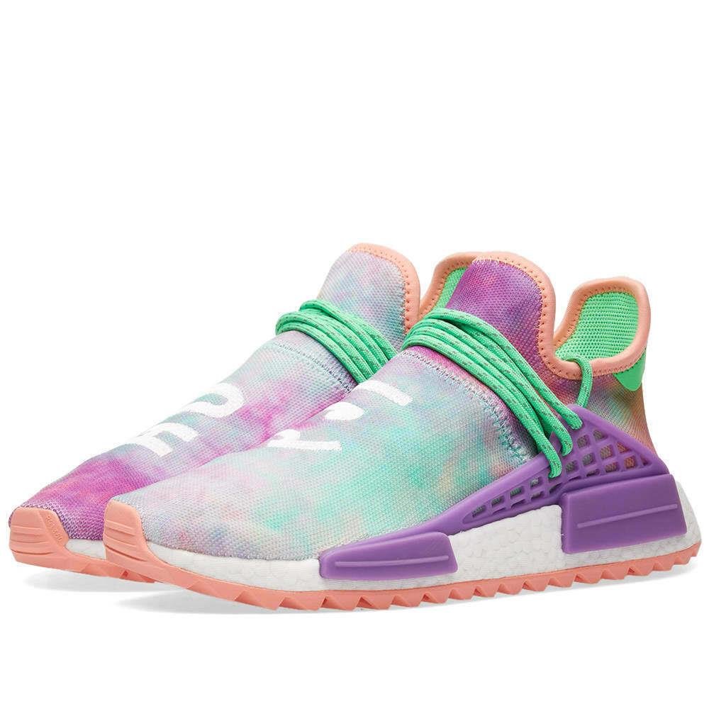 Men`s Adidas Pharrell x Nmd Human Race Trail `holi Festival` Casual AC7034 - Multicolor