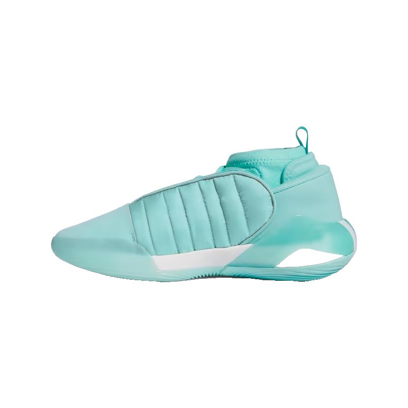 IF5617 Adidas Men`s Harden Volume 7 Flash Aqua Cloud White Sneakers - Flash Aqua, Cloud White