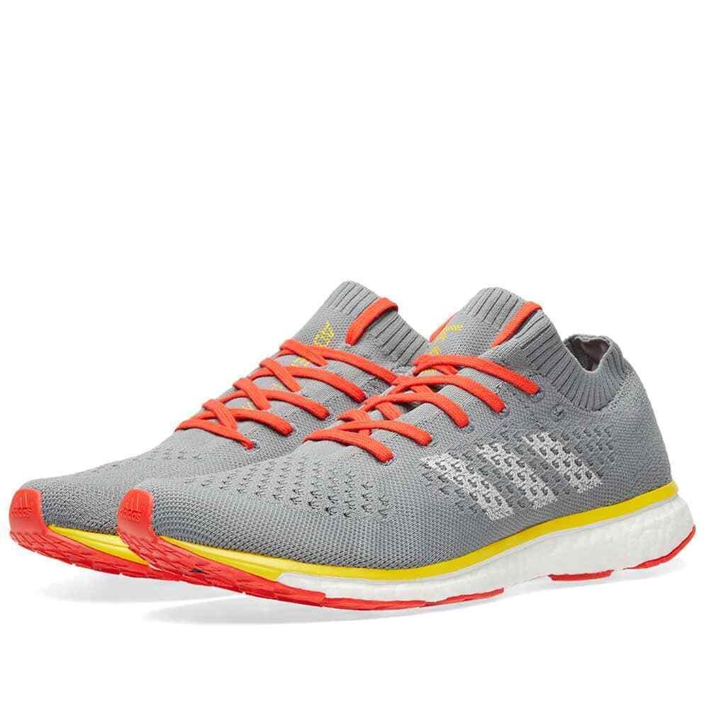 Adidas Men`s Adizero Prime Kolor `grey` Athletic Fashion Sneakers DB2545 - Grey/Red