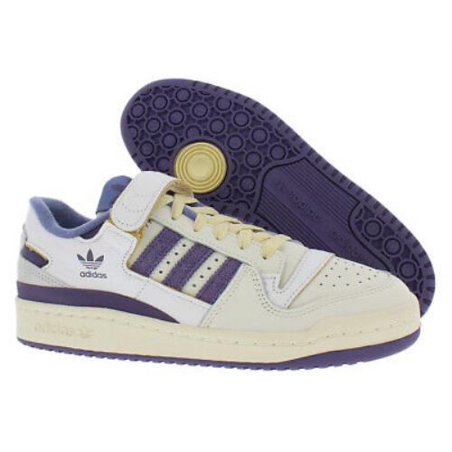 Adidas Forum 84 Low Mens Shoes - Footwear White/Team College Purple/Cream, Main: Off-White