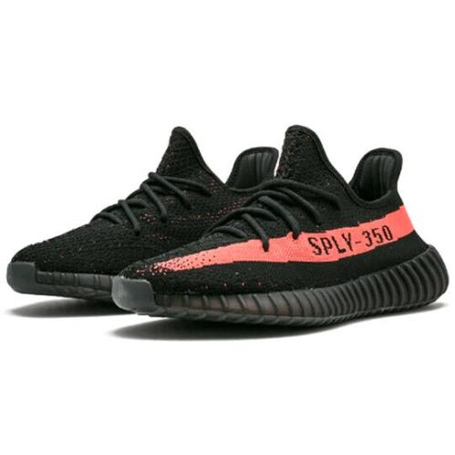 Men`s Adidas Yeezy Boost 350 V2 Core Black Red` Sneakers BY9612