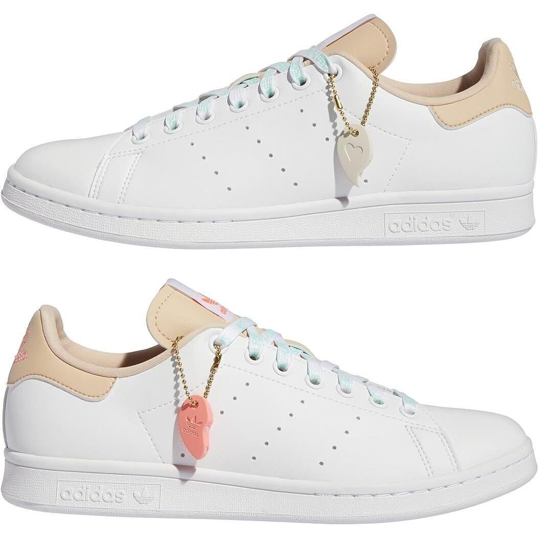 Adidas Women`s Stan Smith White/halo Blush/acid Red GW0571 - White