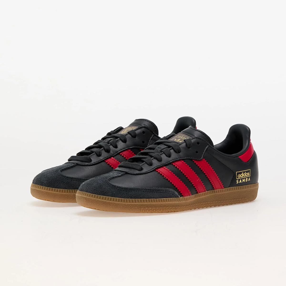 Adidas Originals Samba OG Carbon Better Scarlet IG6173 Casual Mens Shoes Sneaker