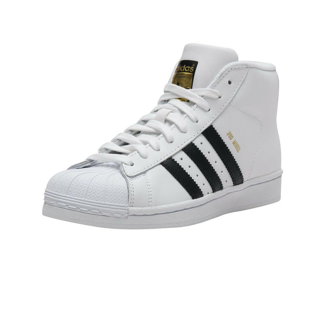 Adidas Grade School / Junior Pro Model J White / Black / White S85962 - White / Black