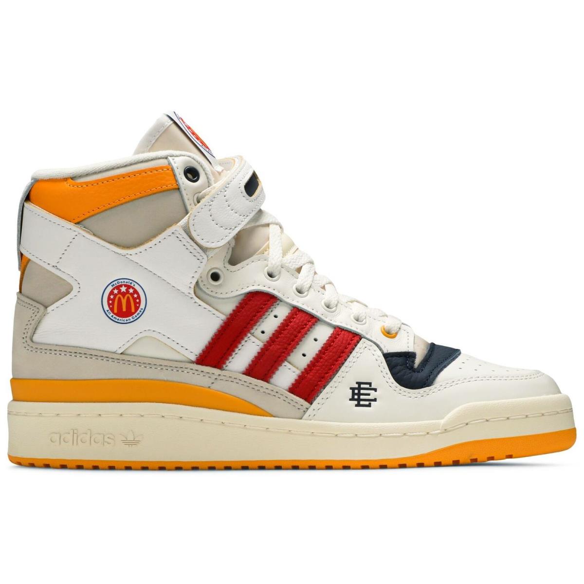 Eric Emanuel X Adidas Forum 84 High `all American` Sizes 9 14.5 H02575 - WHITE/RED/YELLOW/NAVY