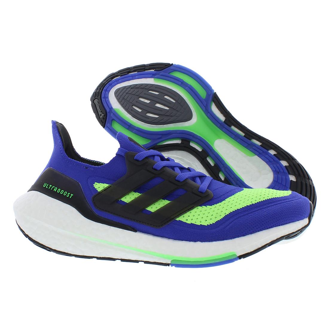 Adidas Ultraboost 21 Mens Shoes Sonic Ink/Black/Screaming Green
