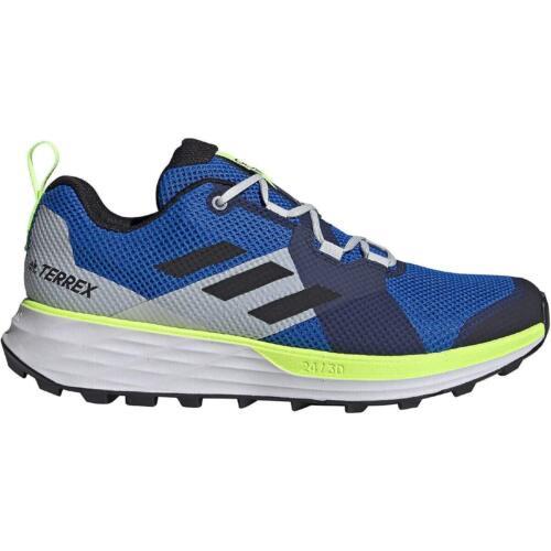 Adidas Men Terrex Two Hiking Sneakers EH1839 Blue/black/green