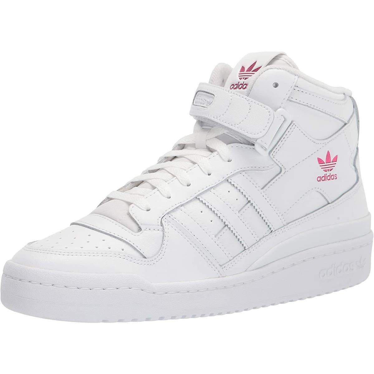 Adidas Originals Women`s Forum Mid Sneaker - White/White/White