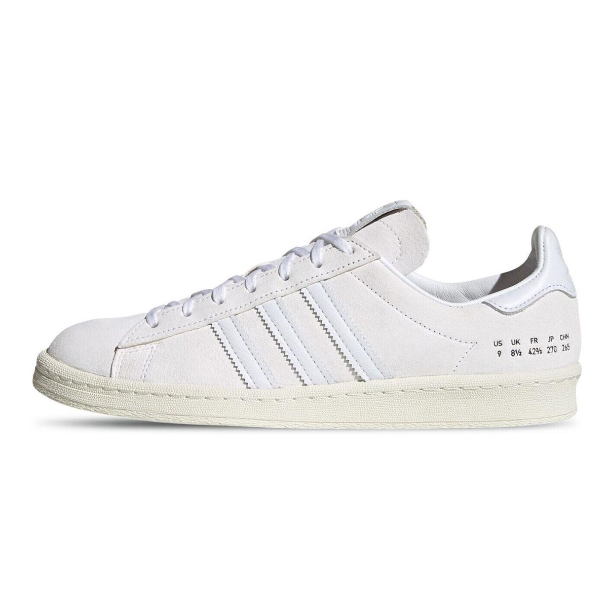 Adidas Campus 80S Premium White Leather Off White Suede FY5467 Men`s
