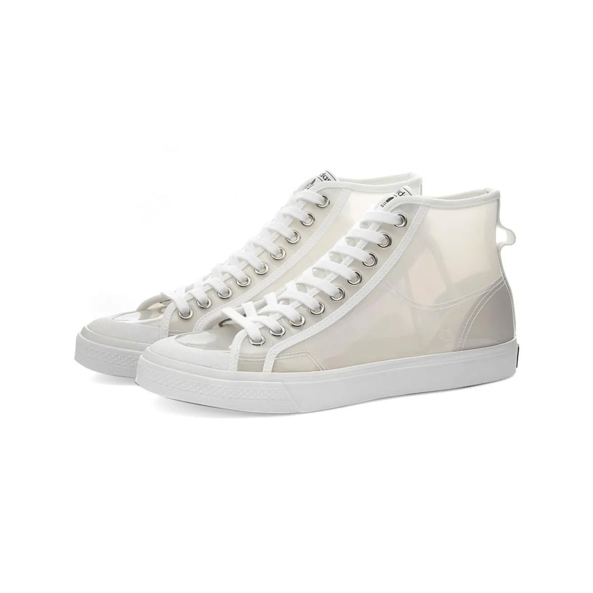 Adidas Originals Women`s Nizza High FW9940 Fashion Sneaker 5 5.5 6 6.5 7 Sz - White/Clear