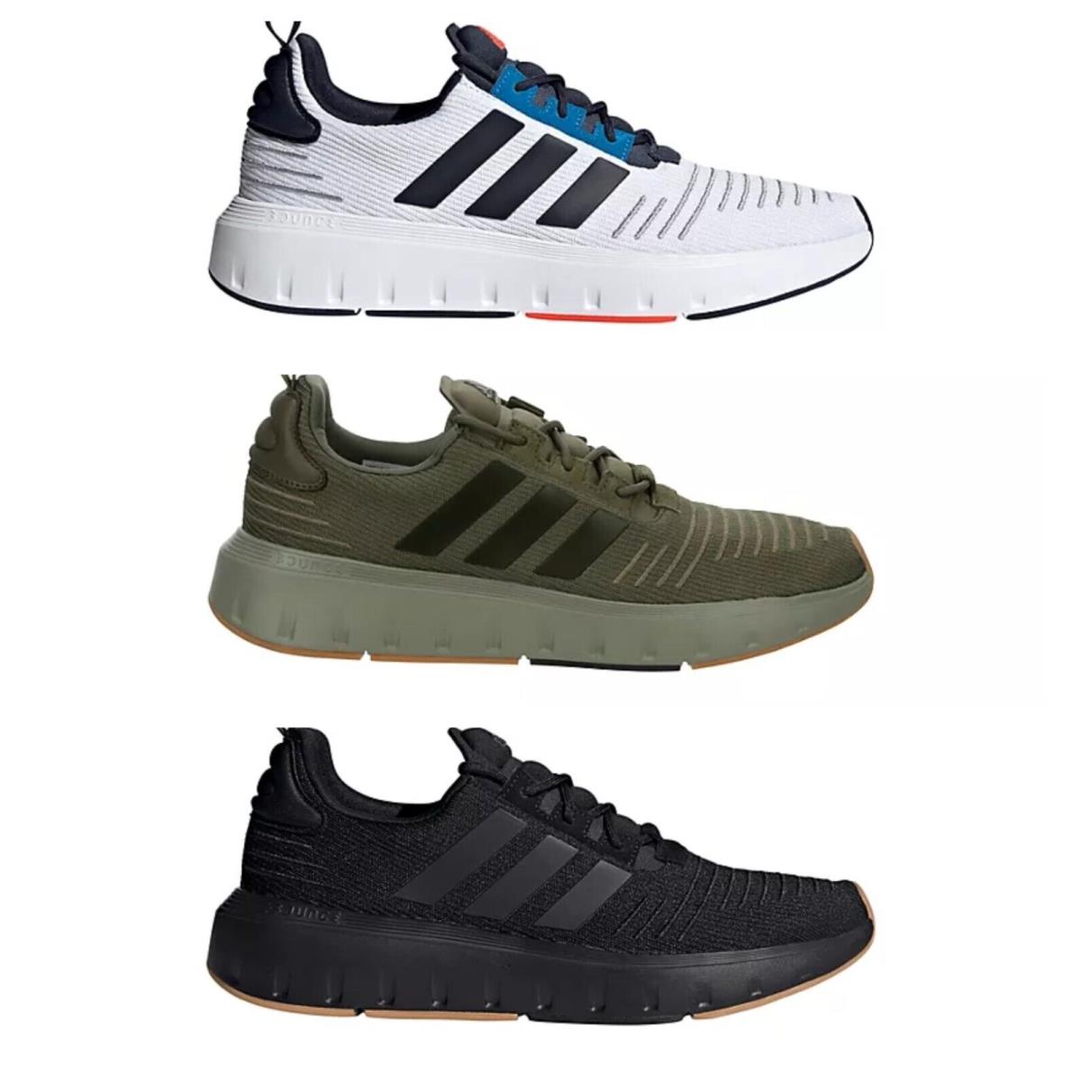 Adidas Mens Swift Run 23 Comfort Daily Casual Sneaker - Black