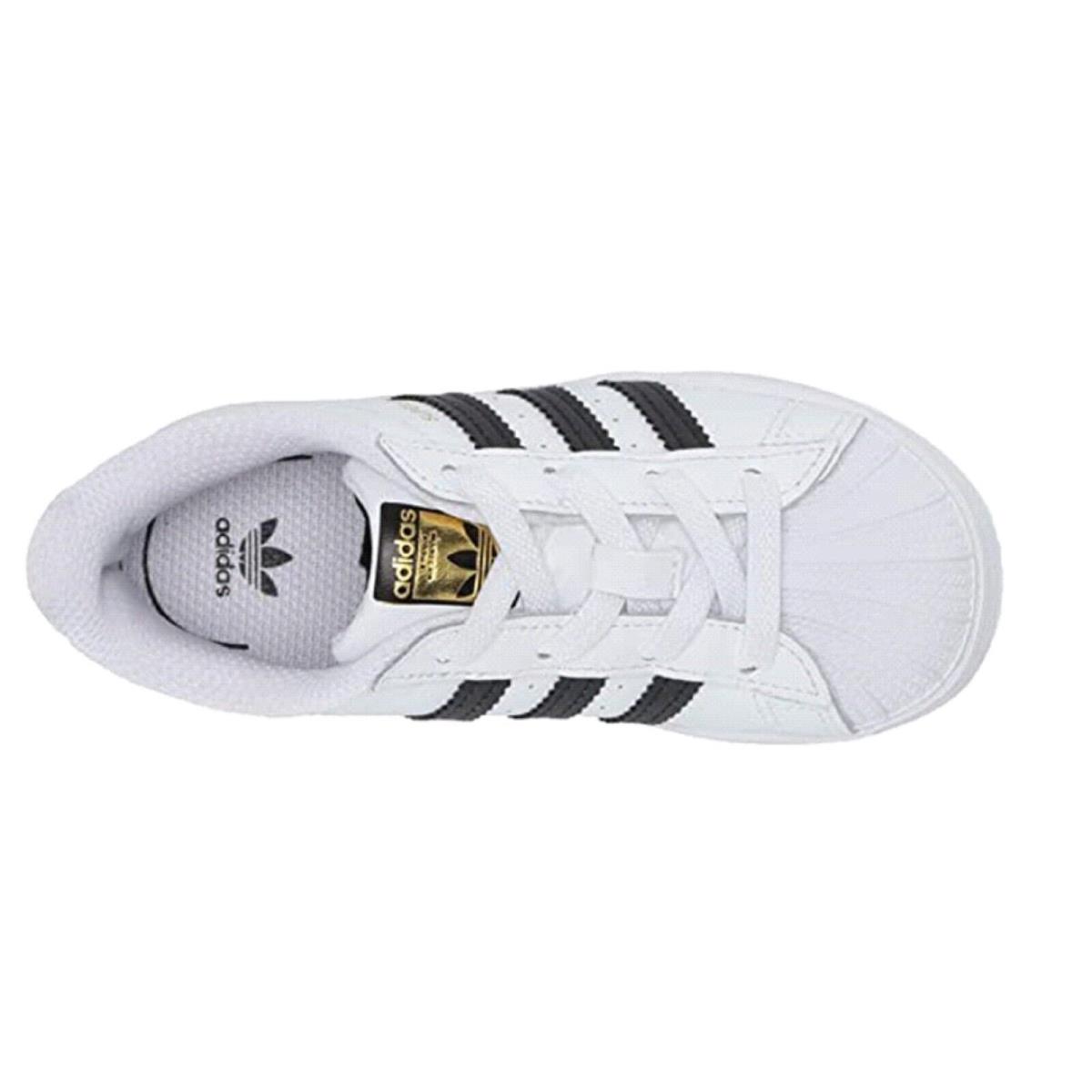 Adidas Originals Unisex-toddler Child Superstar Elastic Sneaker - White/Black/White