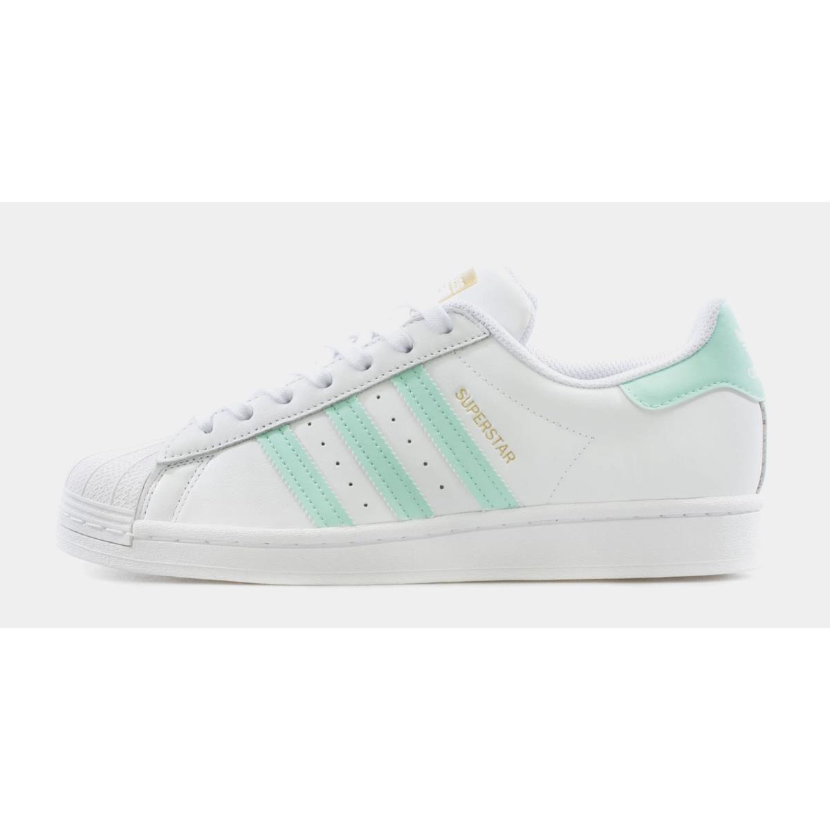 Adidas Superstar White Clear Mint GX2538 Sz 8-12 Classic Casual Sneaker School