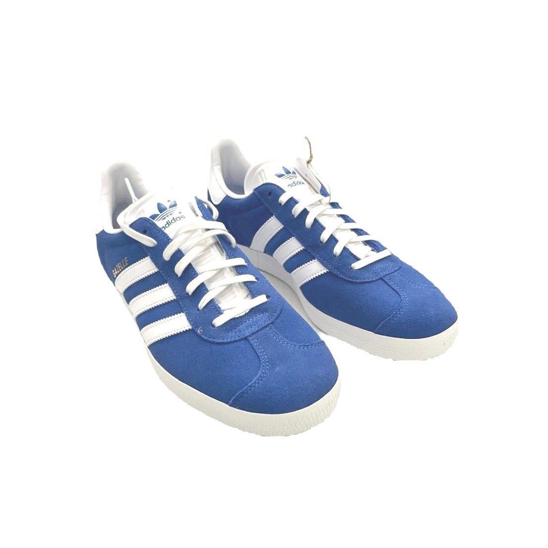 Adidas Men`s Gazelle Sneakers Athletic/casual - Blue/Cloud White/Gold Metallic