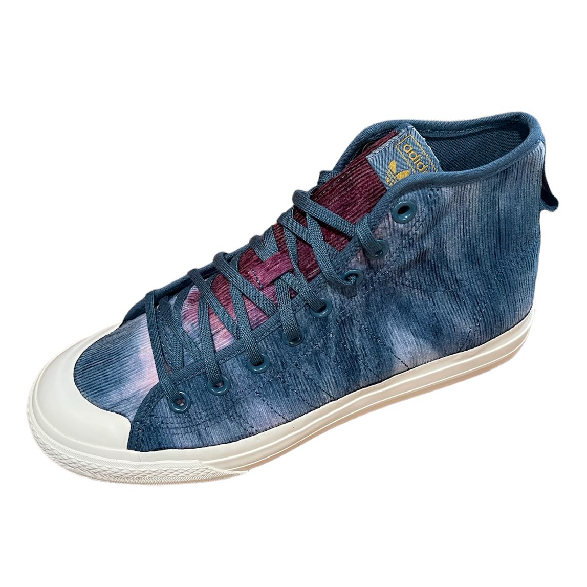 Adidas Originals Men`s Nizza HI RF H01145 Fashion Sneaker 9.5 10 Size - Blue Gray/Blue Violet/White