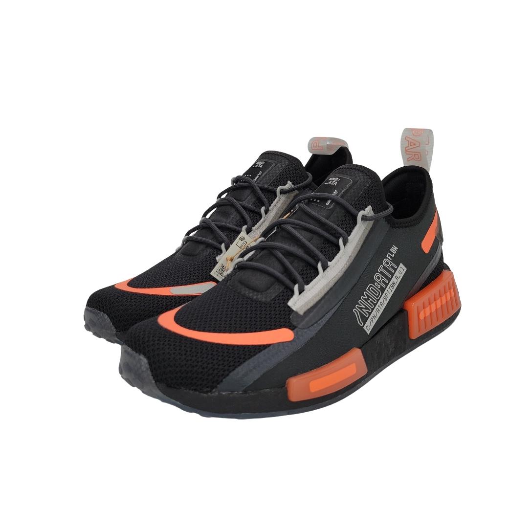 Adidas NMD_R1 Spectoo Men`s Sneakers Athletic Black/orange Multi Size GZ9264