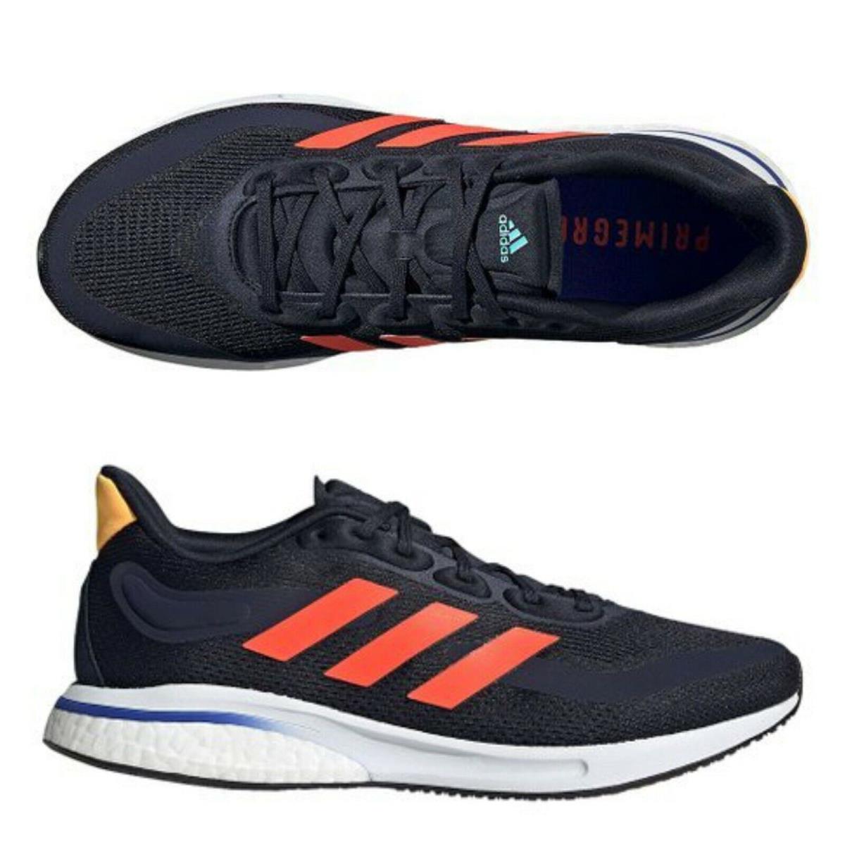 Adidas Supernova Men`s Running Shoes in Legend Ink Solar Red Size 10