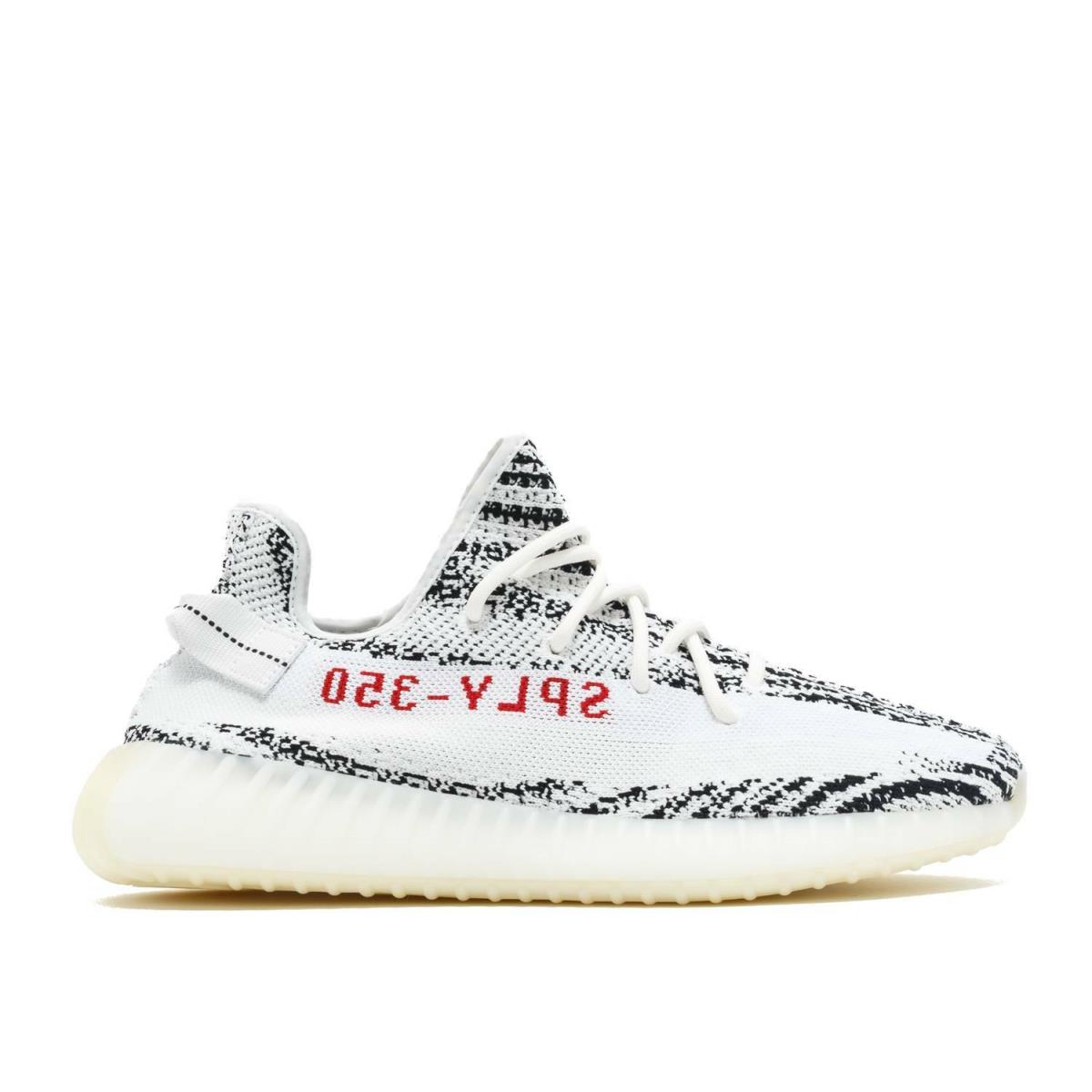 Adidas Men`s Yeezy Boost 350 V2 Zebra Athletic Fashion Sneakers CP9654