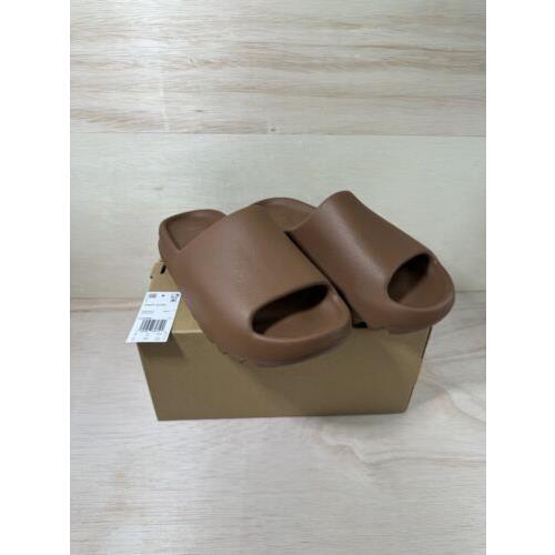 Adidas Yeezy Slide Flax Brown Slip-ons FZ5896 Men s Size 10 M - Brown