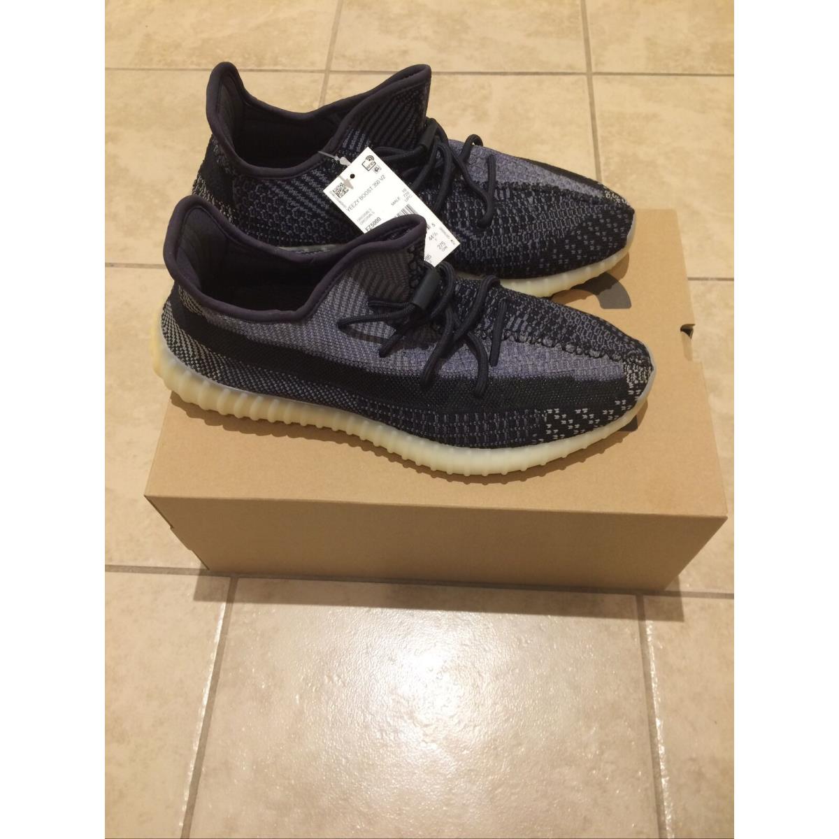 Adidas Yeezy Boost 350 V2 Carbon FZ5000 Men`s Size 10.5 In Hand - Black