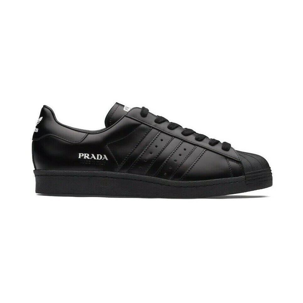 Adidas Prada Superstar FW6679 Sz M8/W9 3463 - Black/Black