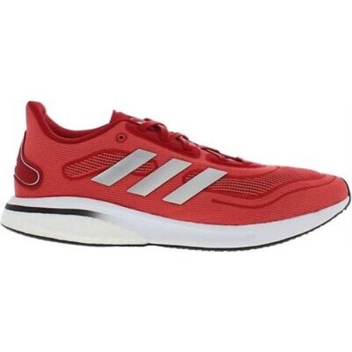 Adidas Men`s Supernova Running Shoesteam Power Red Silver Metallic Size 14 - Red