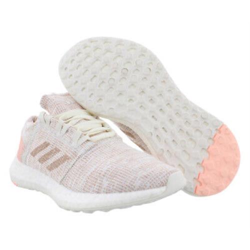 Adidas Pureboost Go Girls Shoes - Taupe/Pink, Main: Beige