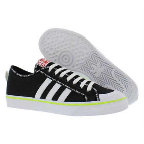 Adidas Nizza Mens Shoes - Black/White, Main: Black