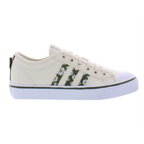 Adidas Nizza Womens Shoes - Cream/Green, Main: Off-White