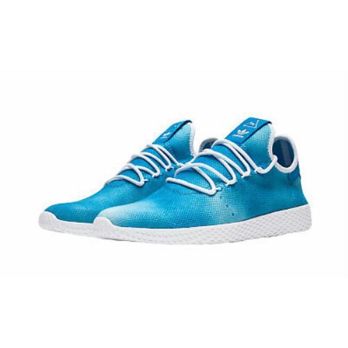 Adidas X Pharrell Williams Kid`s Bright Blue Tennis HU Sneakers US 6